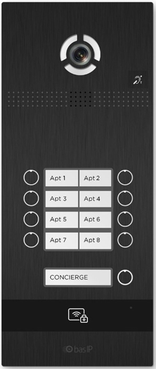 Вызывная панель BAS-IP BI-08FBI Black