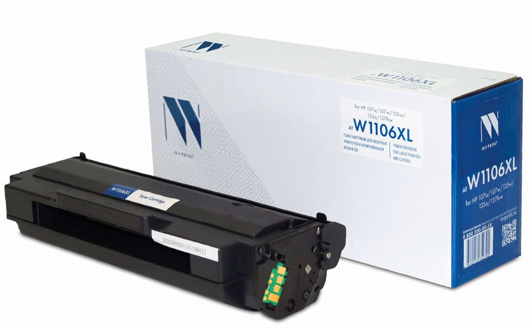 Тонер-картридж NVP NV-W1106XL Черный