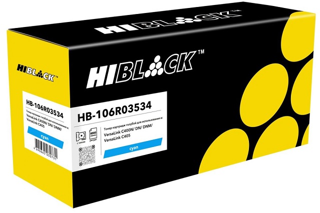 Тонер-картридж Hi-Black HB-106R03534 Голубой