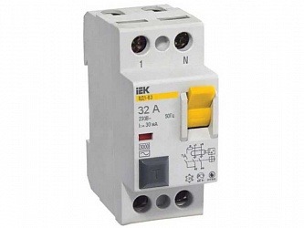 Выключатель дифференциального тока (ВДТ, УЗО) IEK MDV10-2-032-100