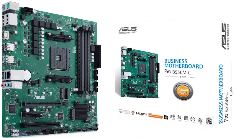 Материнская плата ASUS PRO B550M-C/CSM, AM4, AMD B550, mATX
