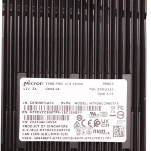 SSD накопитель 960 ГБ Micron 7450 PRO, U.3, [MTFDKCC960TFR-1BC15ABYY]