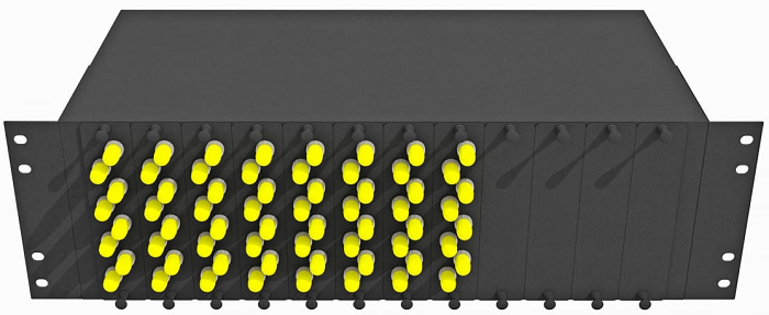 Кросс оптический стоечный TopLAN КРС-Top-3U-64ST/U-OM2-BK