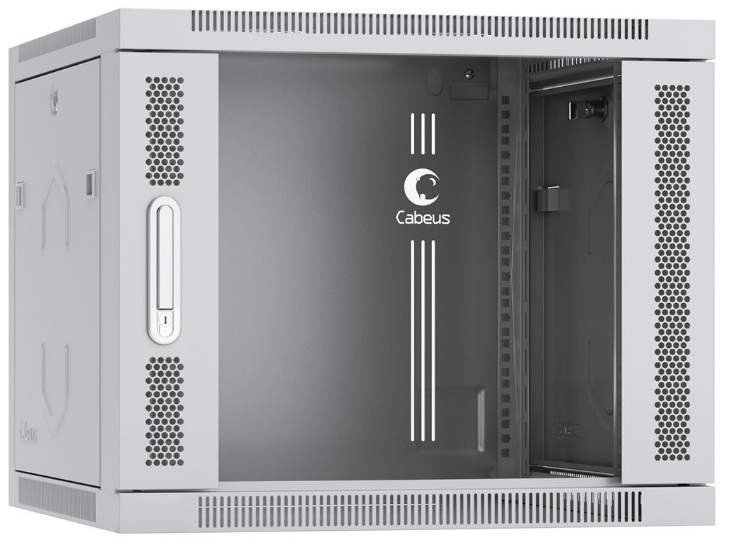 Шкаф настенный 19", 9U Cabeus SH-05F-9U60/45