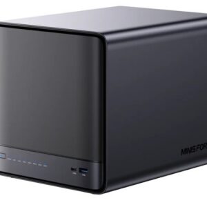Мини ПК Minisforum N5 PRO (AMD Ryzen 9 AI 9 HX 370 (12/24; 2ГГц; 16Мб), 2ГГц, 16ГБ DDR5, SSD 128 Гб, AMD Radeon Graphics, Не установлена) [N5PRO-370/16GB+0+128GB]
