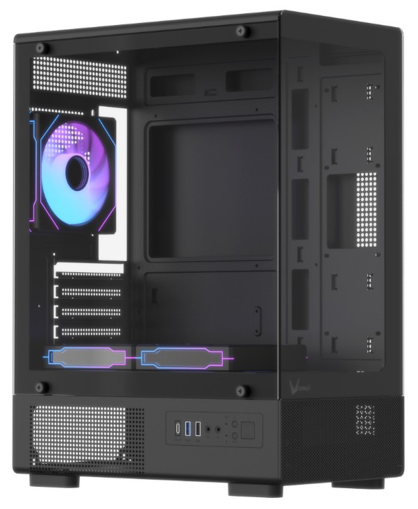 Корпус mATX Formula V CRYSTAL Z1CM PLUS BLACK AR V2
