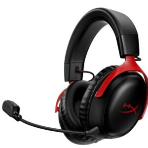 Беспроводные наушники HyperX Cloud III, Радиоканал, Охватывающие, Черно-красный, [77Z46AA]