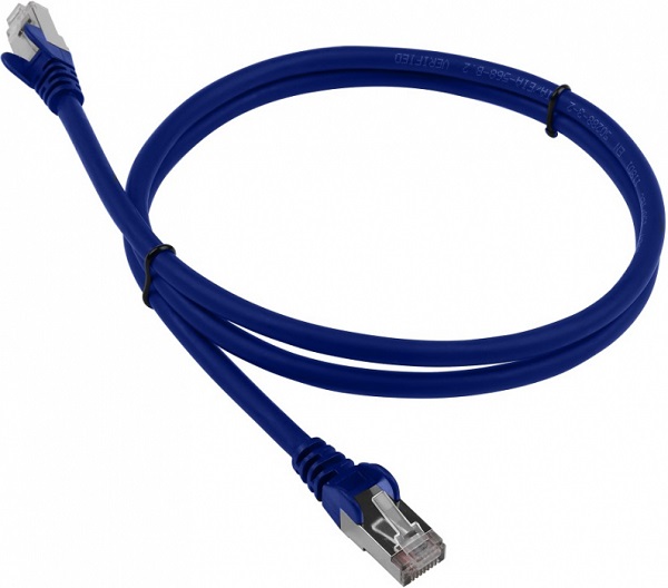 Кабель патч-корд FTP 6а кат. 10м Lanmaster LAN-PC45/S6A-10-BL