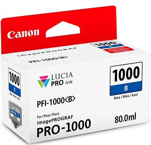Тонер-картридж Canon PFI-1000B Голубой, Синий