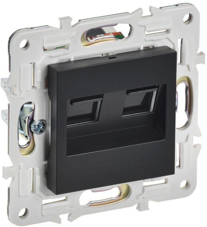 Розетка компьютерная двойная IEK SK-K20-2-K02