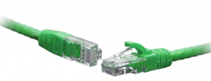 Кабель патч-корд U/UTP 5e кат. 3м SNR SNR-UU4-5E-030-LST-GN