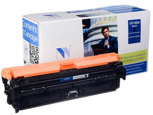 Тонер-картридж NVP NV-CE740ABk Черный