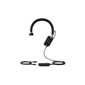 Проводная моногарнитура Yealink UH38 Mono UC -W/O BAT, Bluetooth, Проводной, Накладные, Черный, [UH38 Mono UC -W/O BAT]