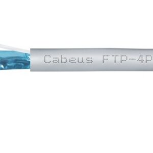 Кабель витая пара F/UTP 5e кат. 4 пары Cabeus FTP-4P-Cat.5e-PATCH-GY