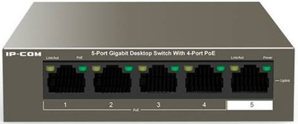 Коммутатор неуправляемый IP-Com F1105P-4-63W