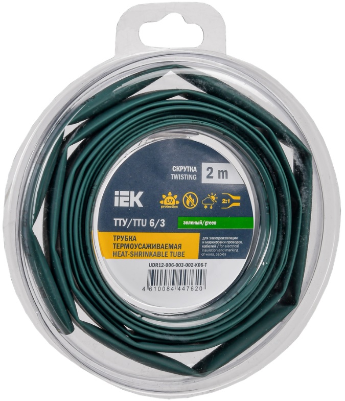 Трубка термоусадочная IEK UDR12-006-003-002-K06-T