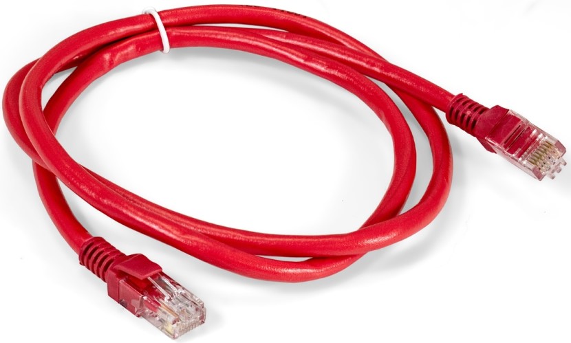 Кабель патч-корд U/UTP 6 кат. 1м Exegate UTP-RJ45-RJ45-C6-1M-RD