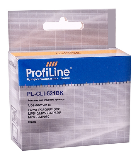 Тонер-картридж ProfiLine PL-CLI-521BK-Bk Черный