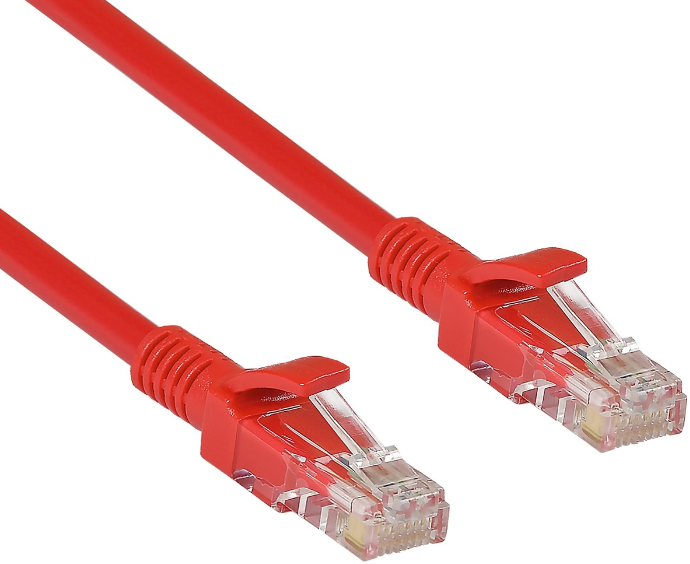 Кабель патч-корд U/UTP 6 кат. 0.5м Exegate UTP-RJ45-RJ45-C6-0,5M-RD