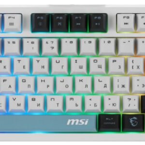 Механическая клавиатура MSI FORGE GK600 TKL, USB, Bluetooth, Белый [S11-43RUP01-HH9]