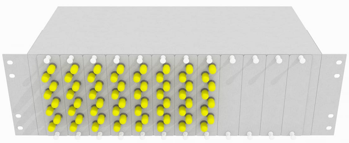 Кросс оптический стоечный TopLAN КРС-Top-3U-64ST/U-OM2-GY