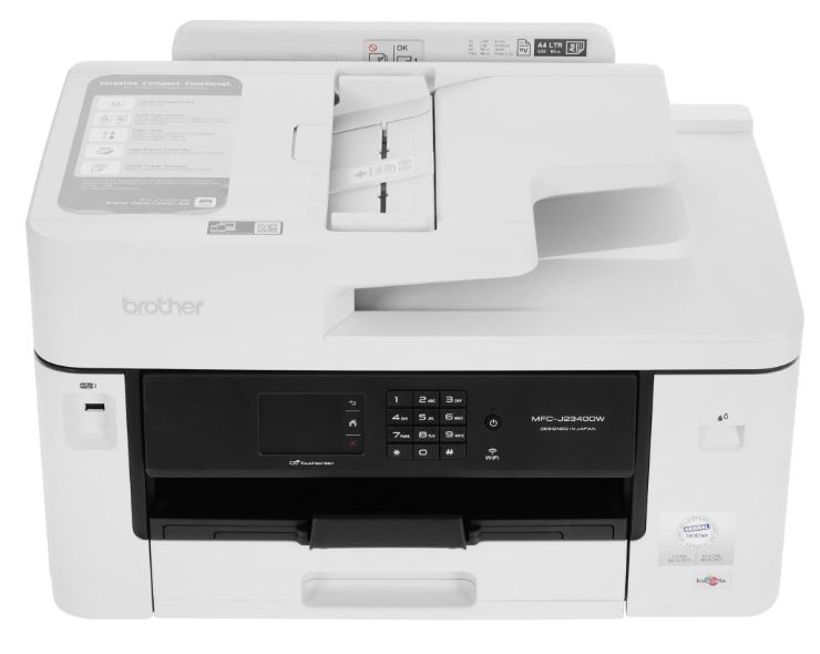 МФУ струйное Brother MFCJ2340DW Цветная, A3, Ethernet, Wi-Fi, USB