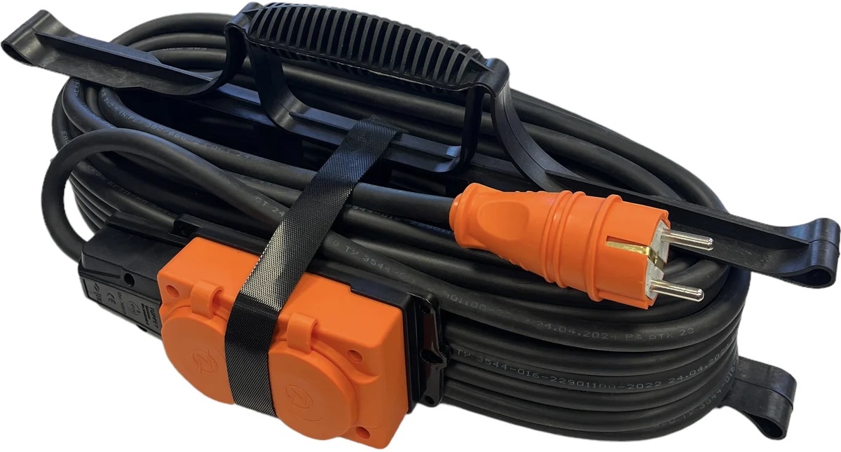 Удлинитель силовой iTOK i-CONNECT-COLOR-SUR-KG-315-3-54-30-ORANGE