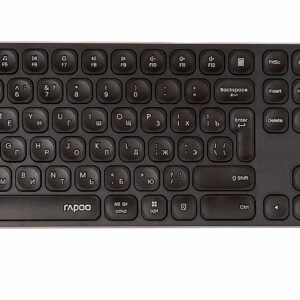 Ножничная клавиатура Rapoo E9550L, USB, Bluetooth, Радиоканал, Черный [E9550L]