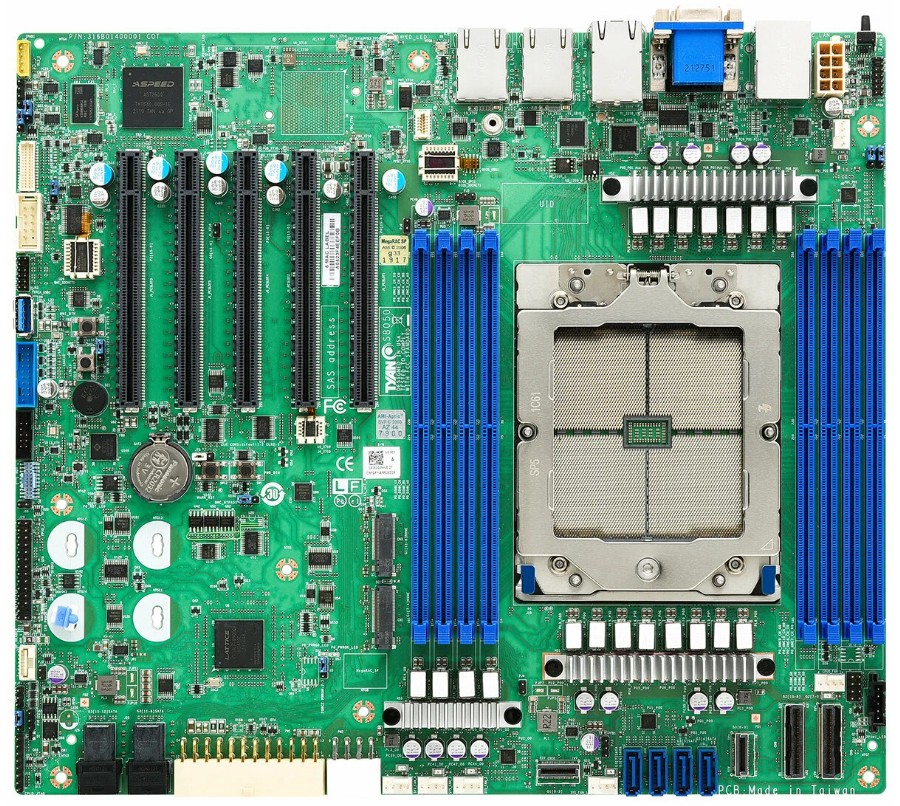 Материнская плата Mitac S8050GM2NE, SP5, Нет (SOC), SSI CEB