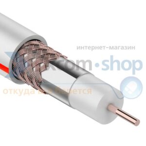 Кабель PROconnect SAT 50 M, Cu/Al/Cu, (64%), 75 Ом, 100м., белый