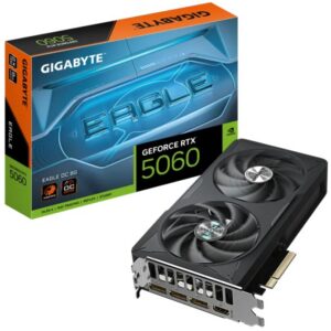 Видеокарта GIGABYTE nVidia GeForce RTX 5060, 8 ГБ GDDR7, [GV-N5060EAGLE OC-8GD]