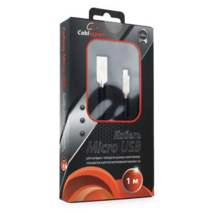 Кабель интерфейсный USB 2.0 Cablexpert CC-P-mUSB02Bl-1M