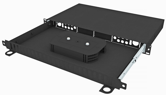 Кросс оптический стоечный TopLAN КРСв-Top-1U-24DSC/QLC-BK