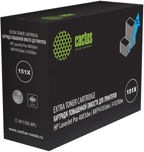 Тонер-картридж Cactus CS-W1510X-MPS Черный