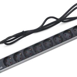 Блок розеток 19", 9 розеток Cabeus PDU-9P-2EU