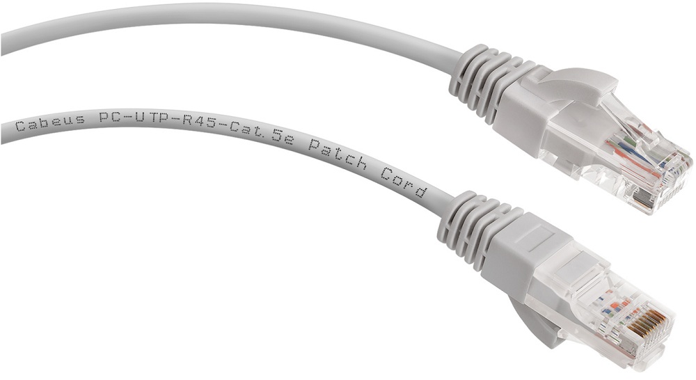 Кабель патч-корд U/UTP 5e кат. 0.3м Cabeus PC-UTP-RJ45-Cat.5e-0.3m