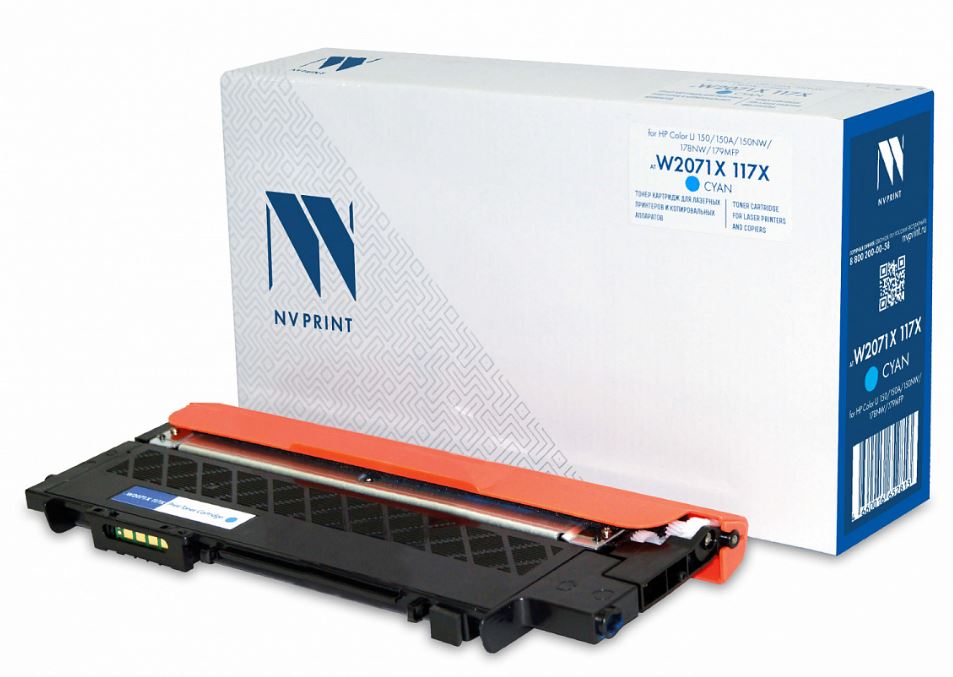 Тонер-картридж NVP NV-W2071X-117X-C Голубой