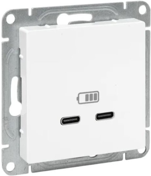 Розетка USB EKF UP1-SOW-2USBC