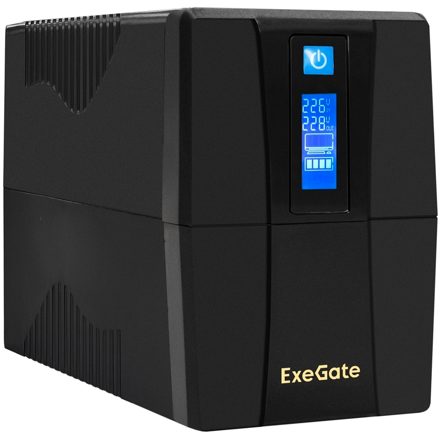 ИБП ExeGate SpecialPro Smart LLB-600.LCD.AVR.2SH.RJ.USB