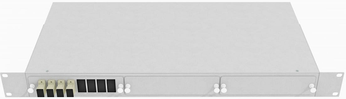 Кросс оптический стоечный TopLAN КРС-Top-1U-04SC/U-OM2-GY