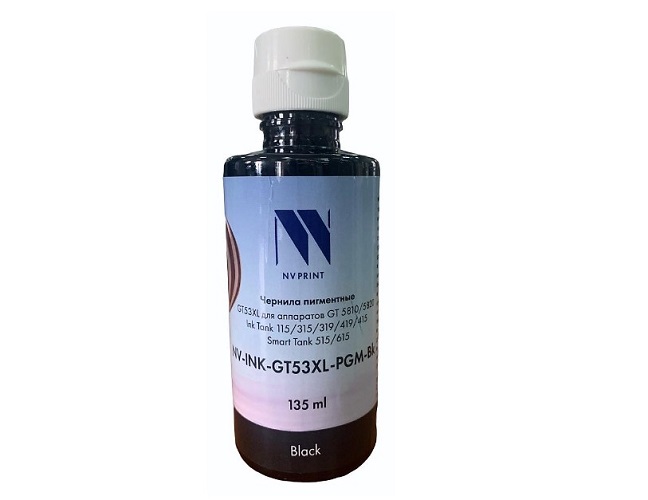 Тонер-картридж NVP NV-INK-GT53XL-PGM-Bk Черный