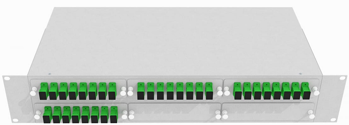 Кросс оптический стоечный TopLAN КРС-Top-2U-32SC/A-OS2-GY