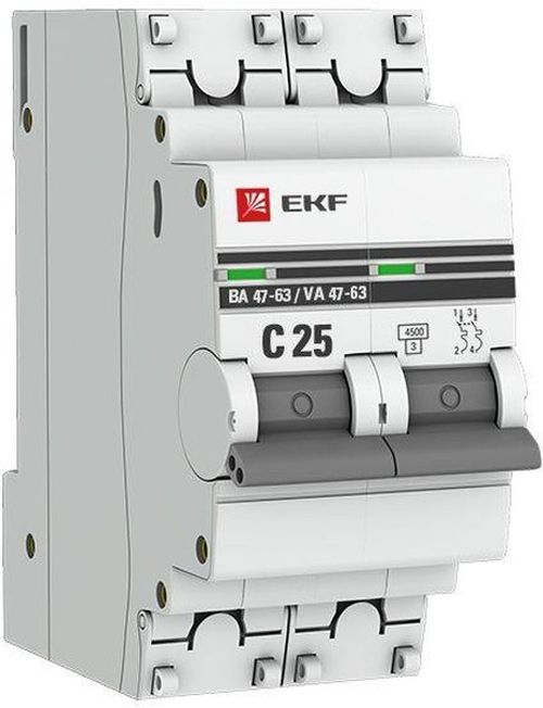 Автоматический выключатель EKF mcb4763-2-25C-pro