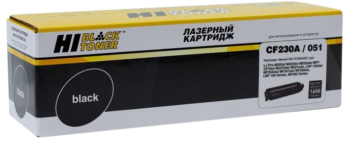 Тонер-картридж Hi-Black HB-CF230A/051 Черный