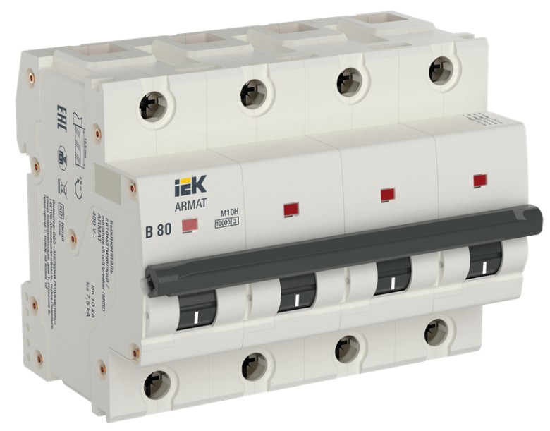 Автоматический выключатель IEK AR-M10H-4-B080