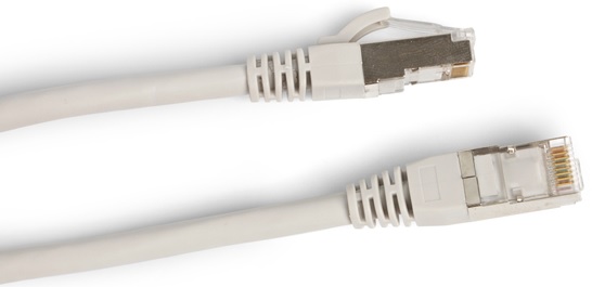Кабель патч-корд Hyperline PC-LPM-STP-RJ45-RJ45-C6a-15M-LSZH-GY