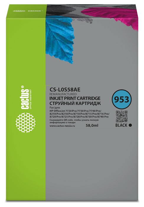 Тонер-картридж Cactus CS-L0S58AE Черный